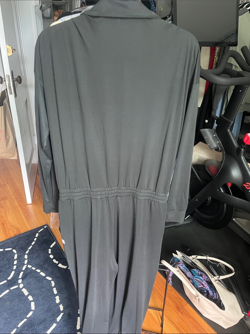 Vuori Black Lux Jumpsuit with Drawstring - Picture 6 of 8